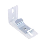 support rideau vertical blanc moderne plaque métallique fixations accessoires rideaux volets traction montages
