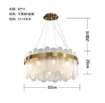 suspension lumineuse moderne or blanc rondes transparentes 90 260V 249 2000lm