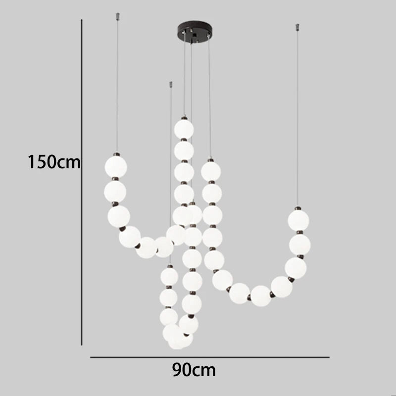 suspension lumineuse blanches moderne chaînes fixées support inclusion chaînes moderne