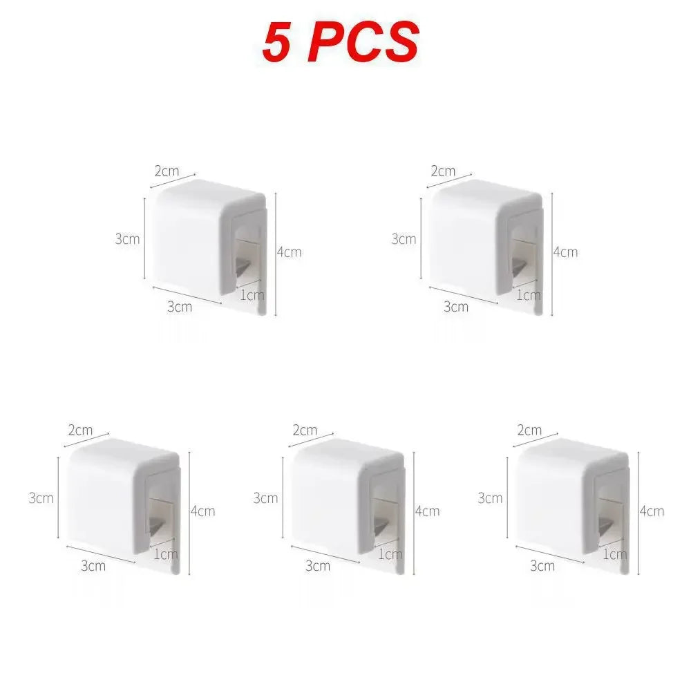 porte savon adhésif blanc moderne rangement salle bains support organisation accessoire fixe blanc rond