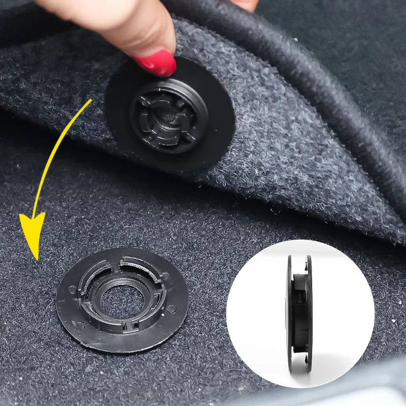 clips tapis sol noir pratique utilitaire pack clips tapis sol diametre 41mm ouverture 8mm
