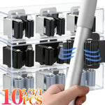 organisateur mural support balai serpillière acier inoxydable clips fixation moderne rangement crochets transparent