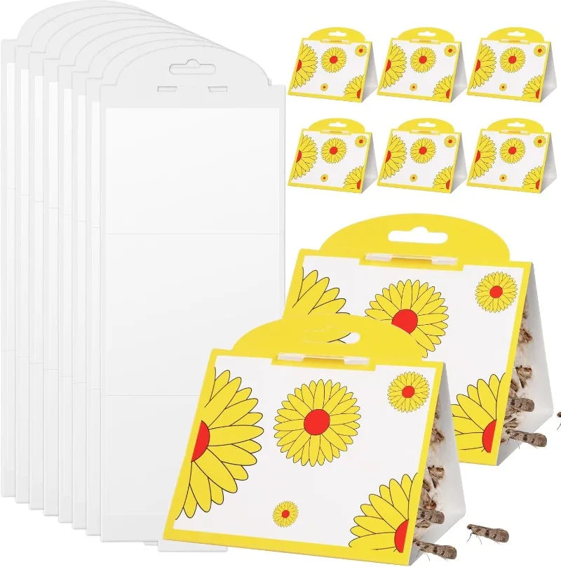 piège papillons pièges mouches autocollants phéromones fleurs papillons graphique Jaune Rouge Blanc