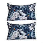 parure lit drap housse taies d'oreiller motif fleurs moderne élégant