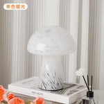 lampe table moderne jaune rayures blanches verre opalescent interrupteur tactile 220v