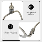 boucle cheval argentée classique support abat jour lampe détachable réparation accessoire éclairage porte ampoule