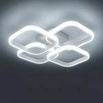 lampe led moderne noire blanc géométrique carré opaque minimaliste montée surface chambre salon