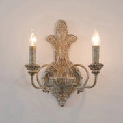 Applique murale double tête en fer antique, style rétro américain pour chambre et salon