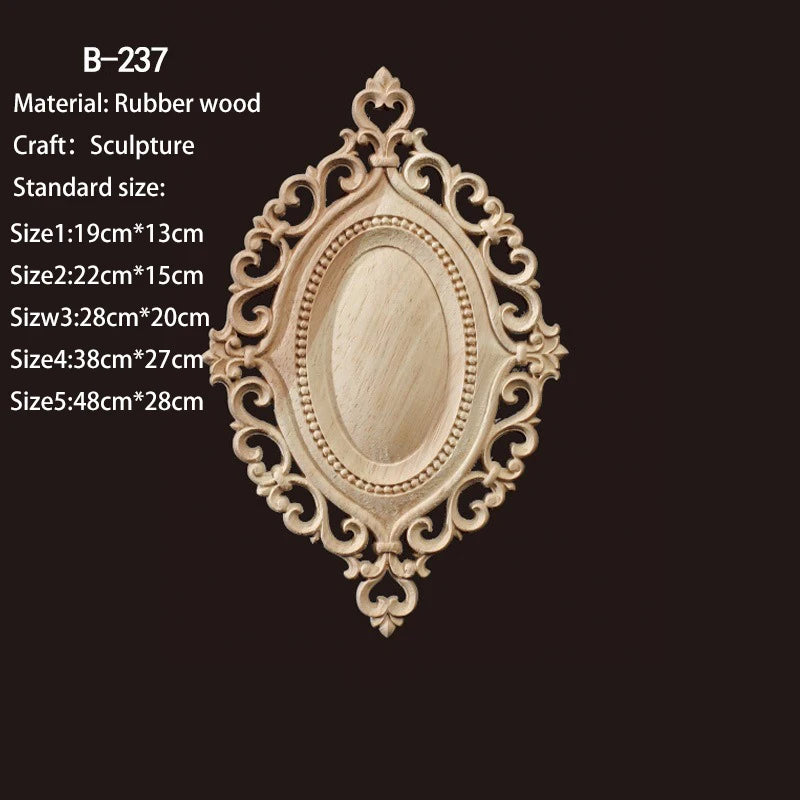 décoration murale bois sculpté floral classique baroque tableaux vintage