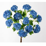 décoration intérieure bouquet artificiels hortensias soie violet rouge bleu vert minimaliste mariage anniversaire