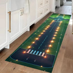 tapis polyester antidérapant thème aéroport bleu vert noir moderne salon chambre balcon vestibule corridor