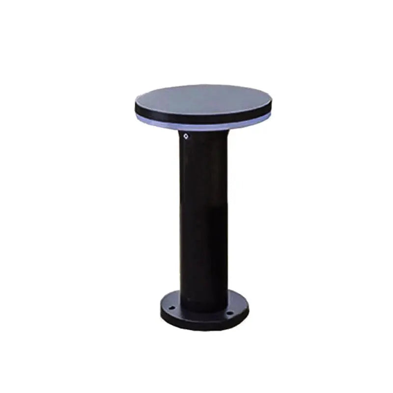 lampe led imperméable moderne noire base carrée extérieure jardin