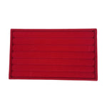 boîte bijoux velours rouge moderne plateau 21cm colliers boucles doreilles bracelet doré lunettes
