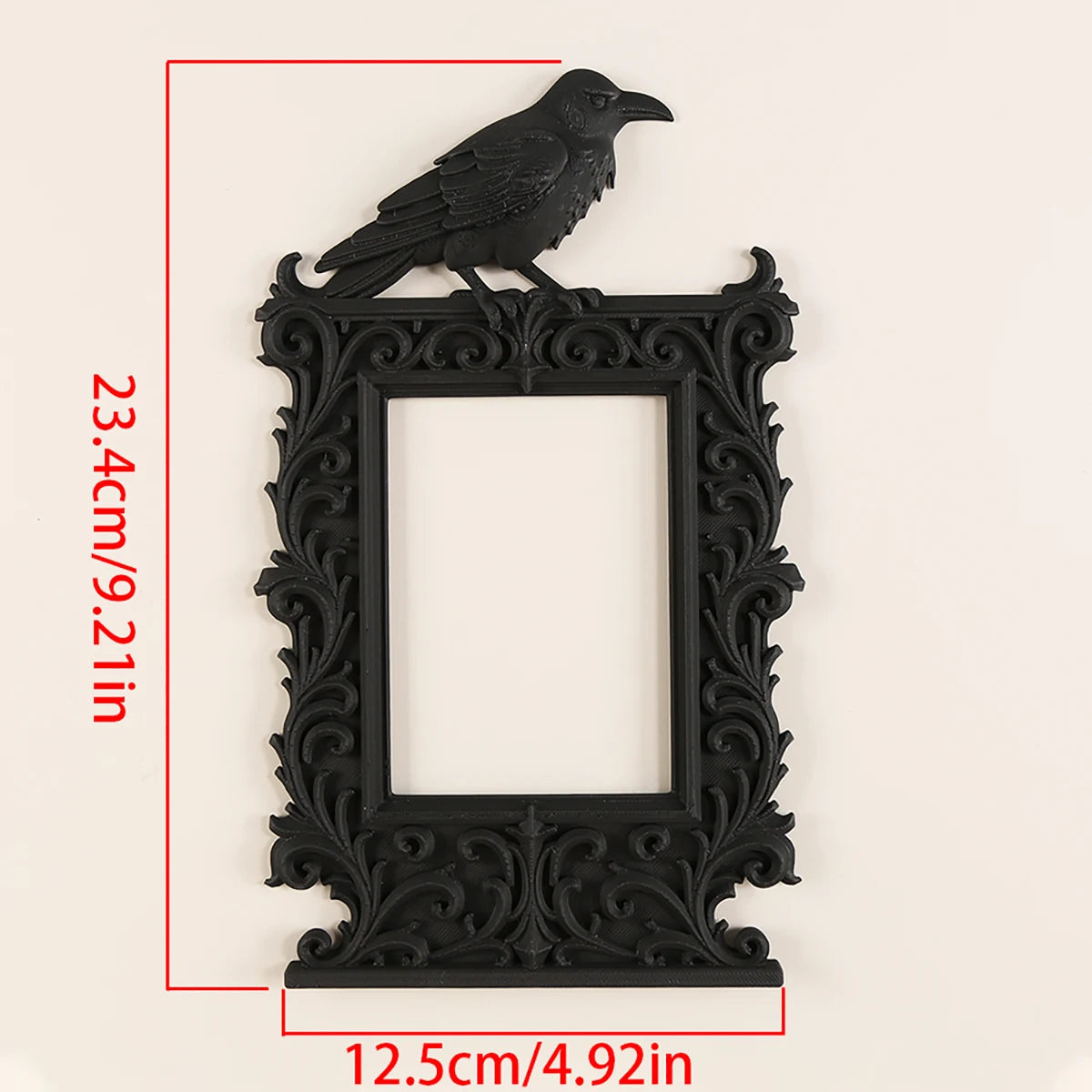 cadre decoration murale halloween corbeau citrouille plumes chauves souris gothique victorien