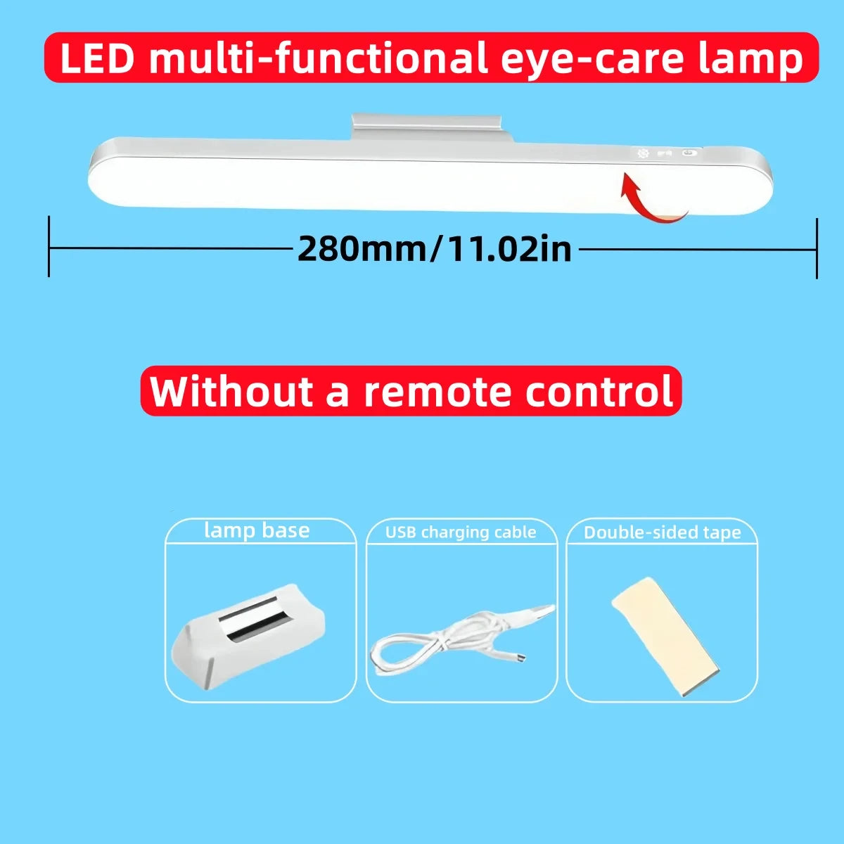 lampe led table aimantée rechargeable usb blanc moderne minimaliste adjustable trois couleurs
