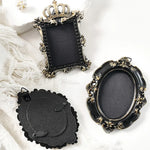 cadres photo résine noir or baroque floral vintage élégants cœur rectangulaires mur suspension