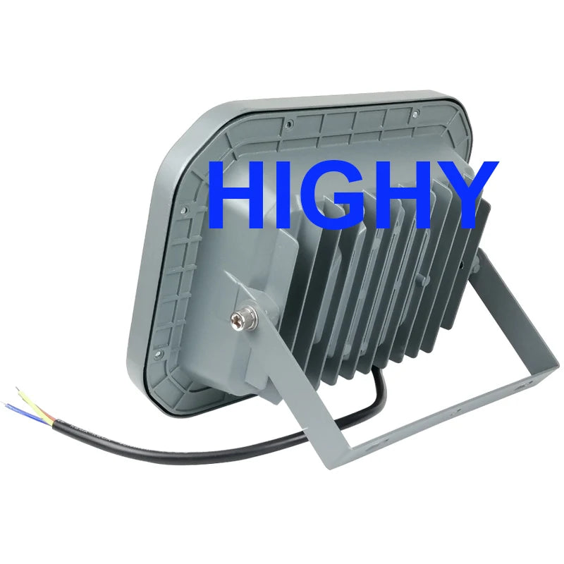 projecteur led super lumineux ip65 étanche gris moderne câble électrique 100w 150w 220v