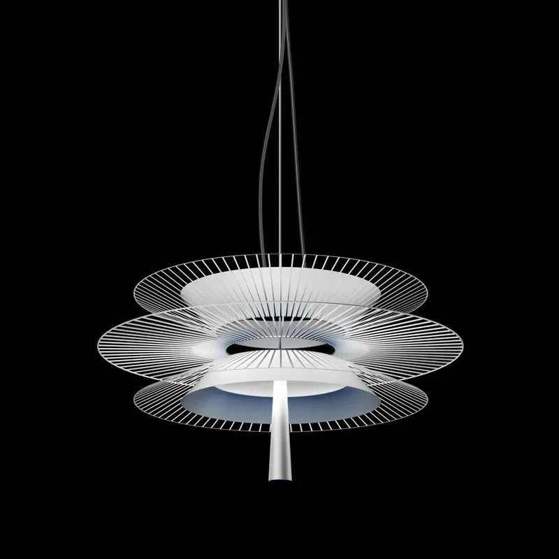 suspension lumineuse moderne dorée cercles concentriques opaque chaîne câble électrique 60 249 lumens 90