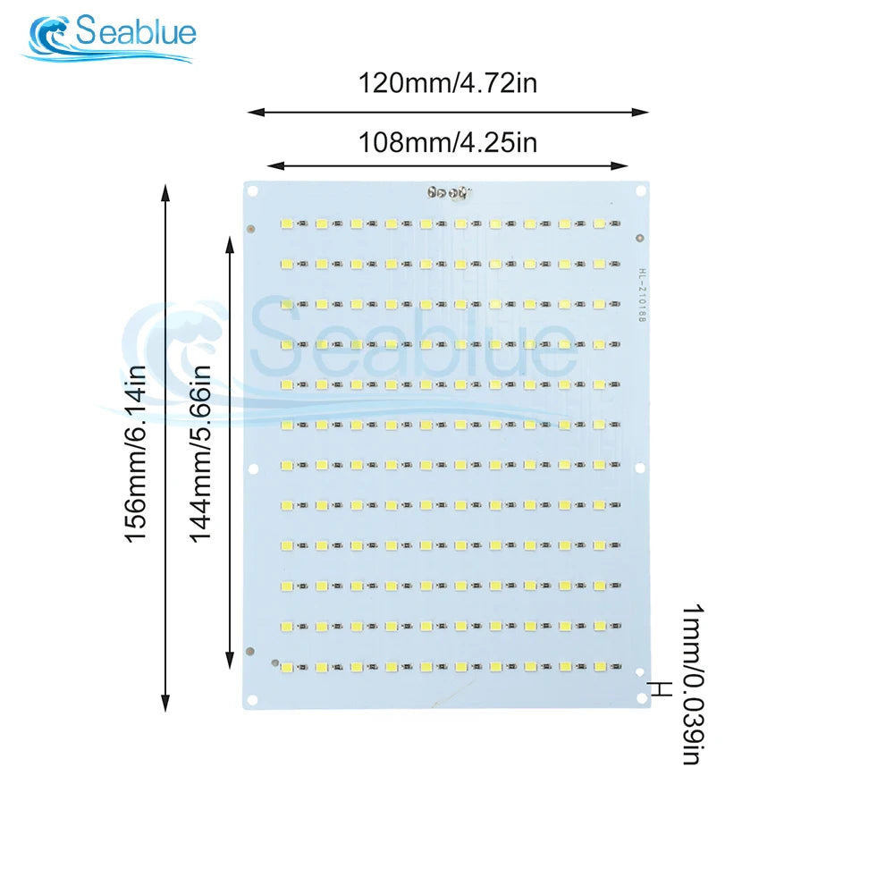 Panneau led blanc moderne réglable câble usb type interrupteur luminosité 120 led beads 156mm