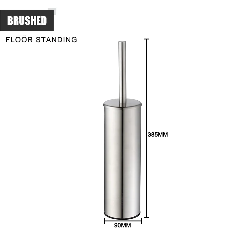 brosse wc inox fixe mur sol moderne chrome blanc or brushed gold