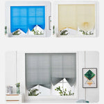 Stores plissés gris bleu beige noir plissés modernes clips intégrés puits lumière 90x150cm