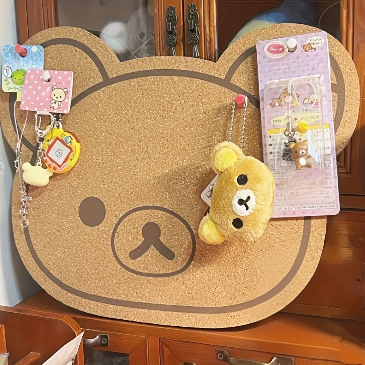 tapis dessin animé nounours mignon oreilles visage marbre clair polyester oval