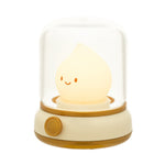 lampe led veilleuse souriante verre transparent moderne blanc beige verte adjustable basse consommation chambre