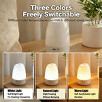 lampe chevet tactile rechargeable led blanc moderne sans fil USB veilleuse table couleurs dimmable