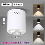 ampoule led spot lumineux blanc noir doré moderne fixée vis e27