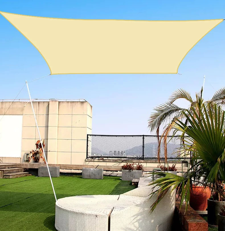 voile poly coton beige clair moderne résistance uv facile 300x400cm