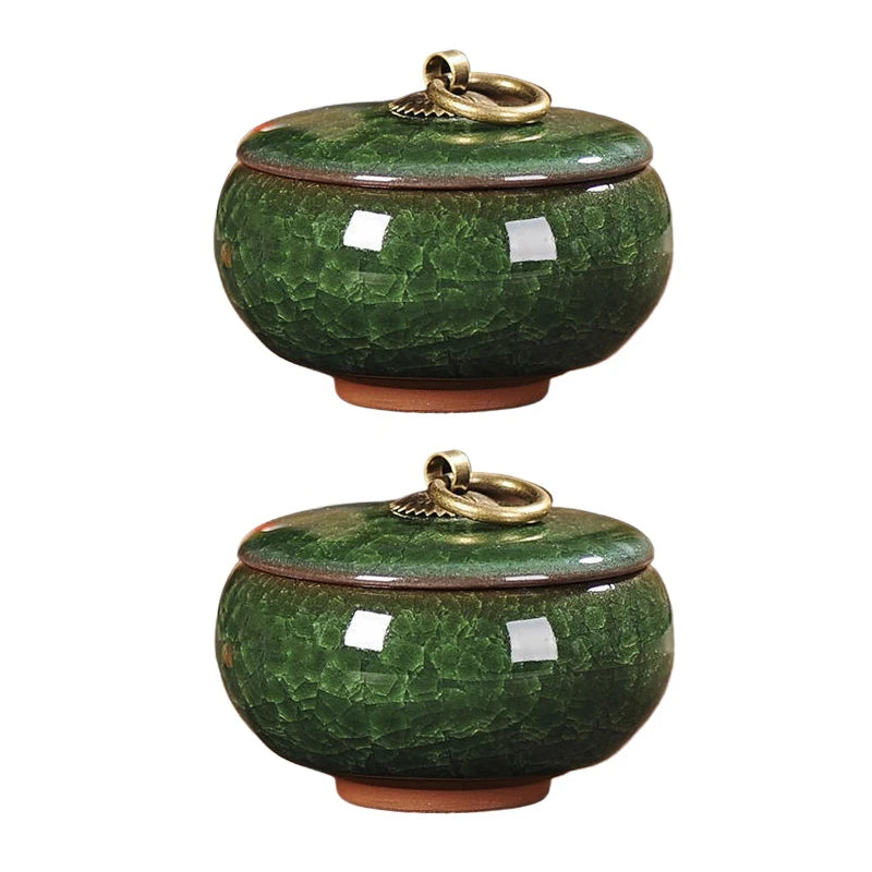 pots thé céramique texture craquelée anneau doré couvercle classique vert bleu rose marron clair