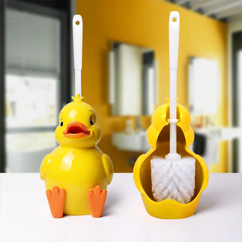 porte brosse toilette animal décoratif grenouille oiseau singe vache vert bleu Jaune