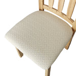 housse siège chaise beige chevrons texturé moderne élastique polyester Jacquard minimaliste