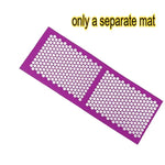 tapis massage acupression violet points blancs relief moderne relaxation dos pieds tête