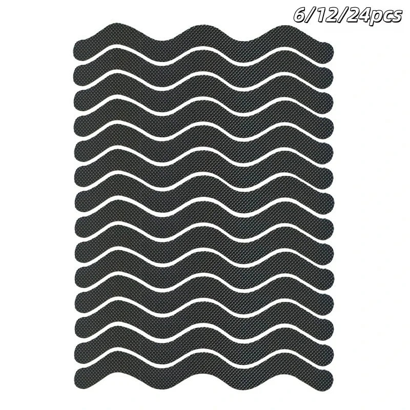 bandes antidérapantes autocollantes transparentes douche baignoire escalier sol sécurité maison motif rayures