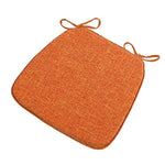 coussin chaise mousse mémoire forme carrée toile lin moderne ruban fixation coloris variés