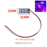 source lumineuse led bleu jaune rouge violet blanc chaud moderne diodes intégrées cable connexion