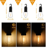 lampe camping led rechargeable usb transparent vintage modes éclairage indice ip65
