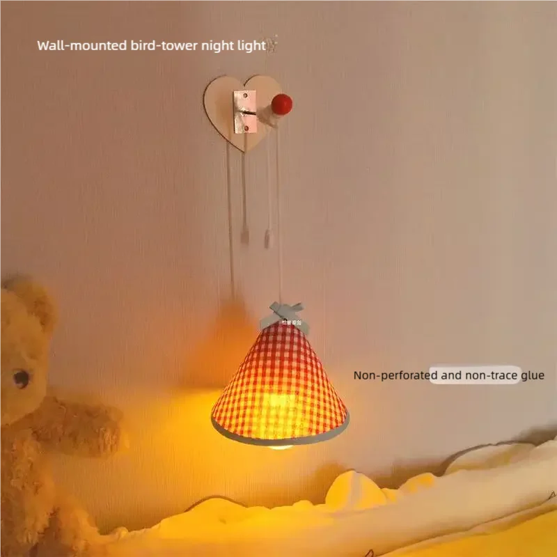 lampe nuit murale rouge blanche carreaux moderne LED rechargeable ABS certifications LVD FCC ROHS