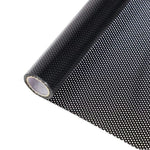 rideau adhésif perforé noir blanc moderne accroissement statique pvc opaque petits points