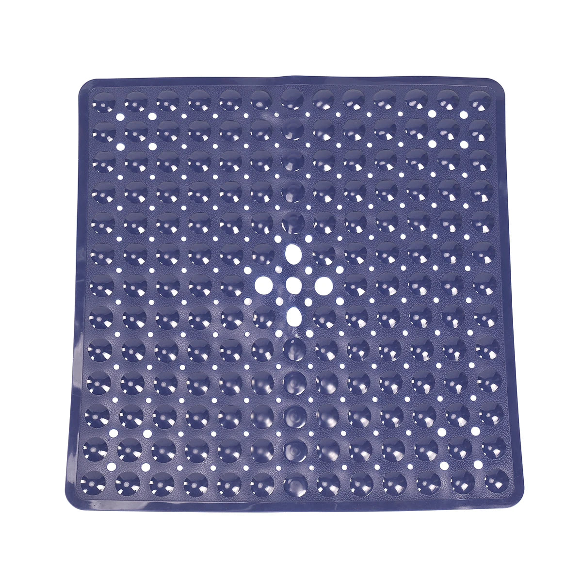 tapis bain antidérapant gris moderne perforations taches blanches opacité suction lavable machine