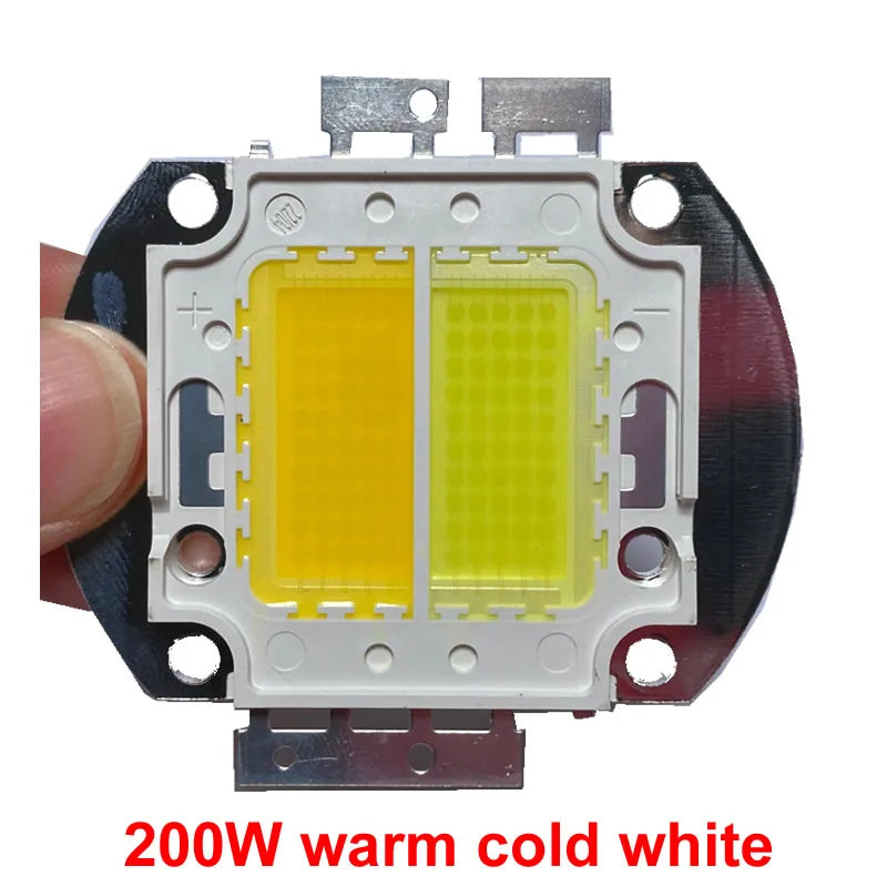 module led 100w 200w blanc jaune noir grille perforations éclairage scène dj moderne technologique