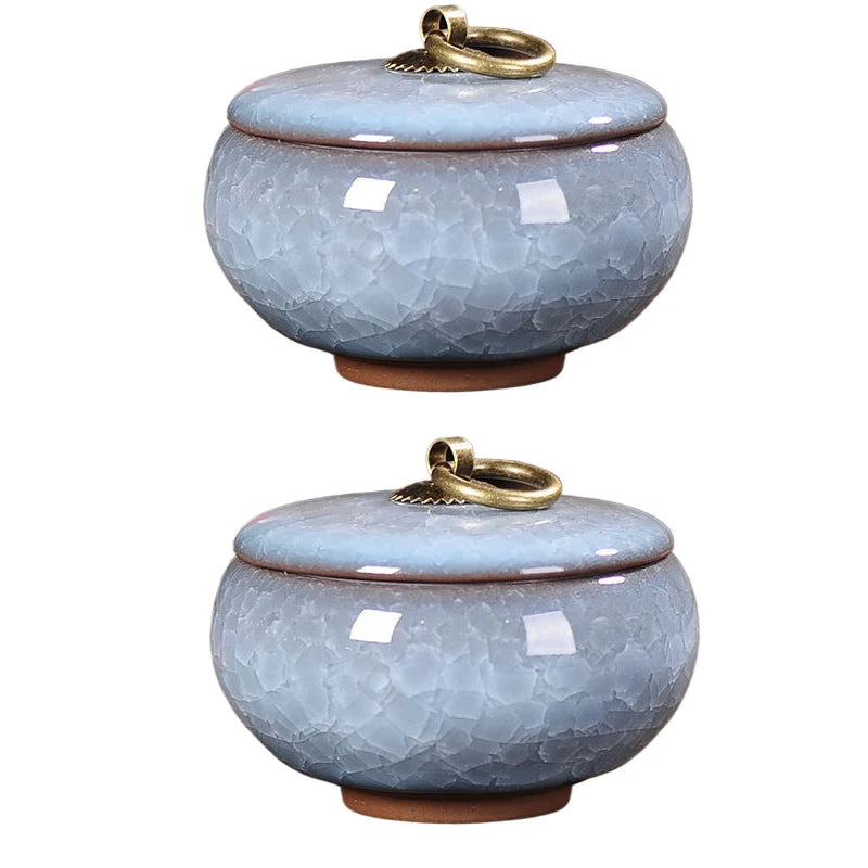pots thé céramique texture craquelée anneau doré couvercle classique vert bleu rose marron clair