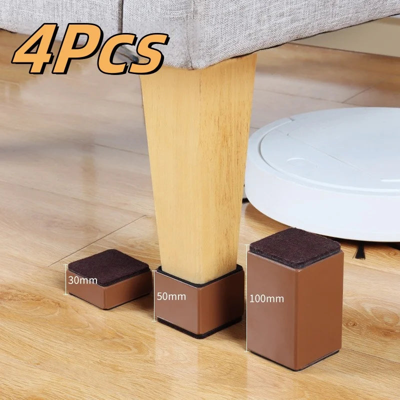 patins meuble marron noir blanc adhésifs rectangulaires carrés modernes antidérapants sol protection usure