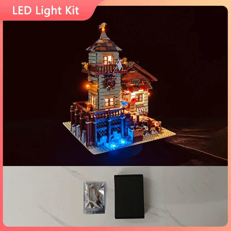 réduit building tour magasin éclairage led figurines oiseaux panneau indicateur éléments décoratifs