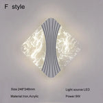 lampe murale moderne gris marbre éclairage quotidien cuisine chambre coucher entrée 9W LED