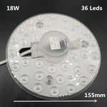 plaque led moderne blanc connecteur câbles 12w 18w 24w 36w