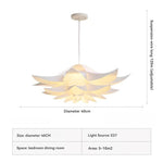 suspension lumineuse moderne blanc forme organique salon restaurant chambre principal