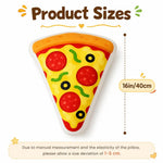 coussin 3d forme pizza pepperoni olives fromage salon blanc rouge vert jaune