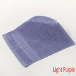 serviettes faciales coton carrées modernes rose gris bleu vert marron texture tissée absorption extreme